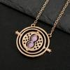 Creative Hourglass Necklace And Earrings Set Fashionable Sweater Chain Pendant Jewelry For Women Elegant Daily Wear Accessories