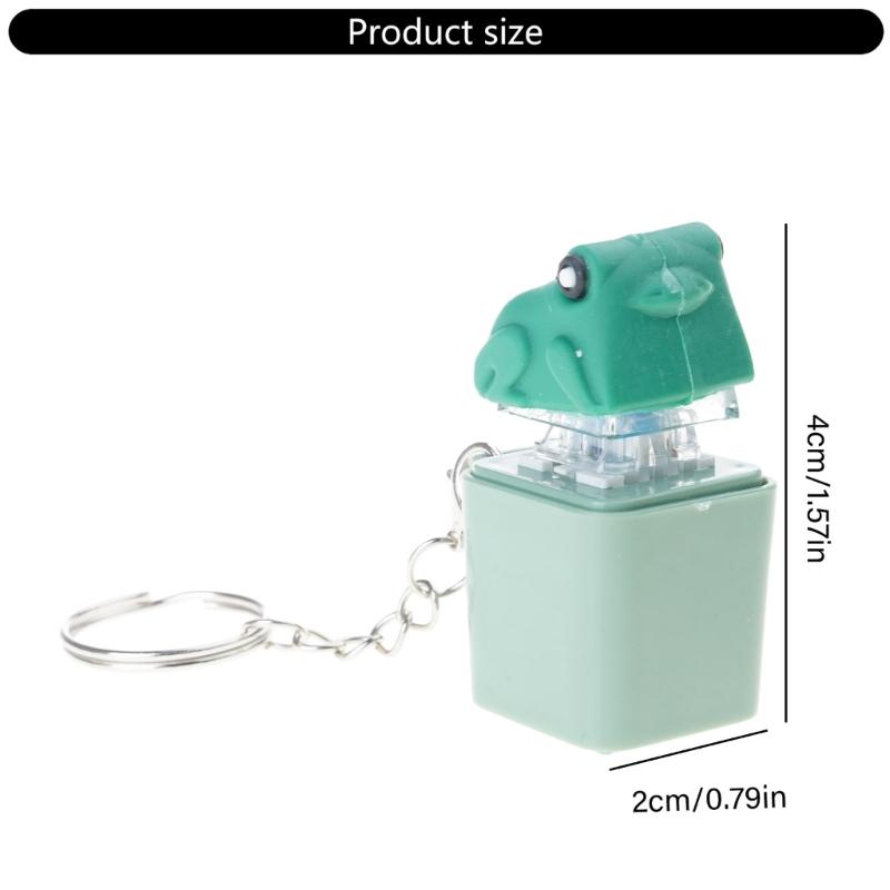 Портативная клавиатура в форме лягушек, аксессуар, тактильная нажимаемая игрушка, снимающая стресс, активируемая звуком, для взрослых и детей