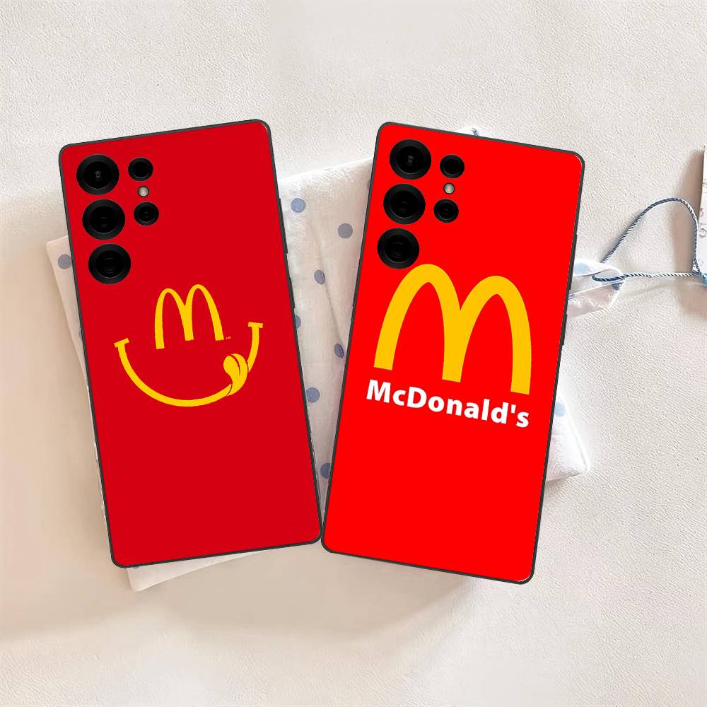 M Известный ЛОГОТИП M-McDonaldes Чехол для Телефона Для Samsung S 24 Fe 25 Ultra Plus 20 Lite 21 30 22 23 24 22 Ultra 5G Fundas