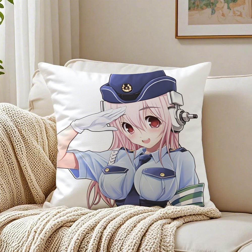 Игровой Персонаж Идол S-Super S-Sonico Наволочка Подушка Анти-Клещ Гостиная Диван Декор Подушка Комната