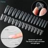 60PCS Sandwich Dual Nail Form Coffin Almond Nail Forms 15Size Reusable Top Bottom Forms Nail Art Extension