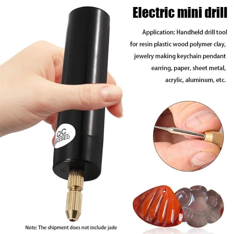 Ручная мини-электродрель DIY электрическая USB-электродрель инструменты для эпоксидной смолы ювелирные изделия деревообрабатывающий инструмент ручка-гравировальный инструмент