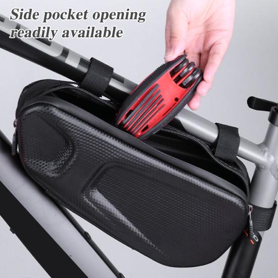 Bicycle Top Tube Triangle Bag EVA Hard Shell Waterproof Lightweight MTB Road Mountain Bicycle Front Frame Storage Pouch Cycling Bike Accessories