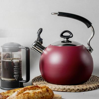 Чайник из пищевой нержавеющей стали 304, газовая индукционная плита, универсальный бытовой чайник большой емкости со свистком, ручка, защищающая от ожогов