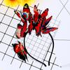 Women Headband Colorful Butterflies Decor Bridal Hair Band Parties Cosplay Halloween Hair Accessories
