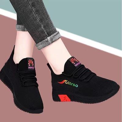 Новые старые пекинские тканевые туфли женские туфли для ходьбы мягкая подошва нескользящие спортивные туфли для мамы дышащие сетчатые туфли модные повседневные одинарные туфли