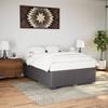 Bed Frame Gray 140 x 190 cm Faux Leather