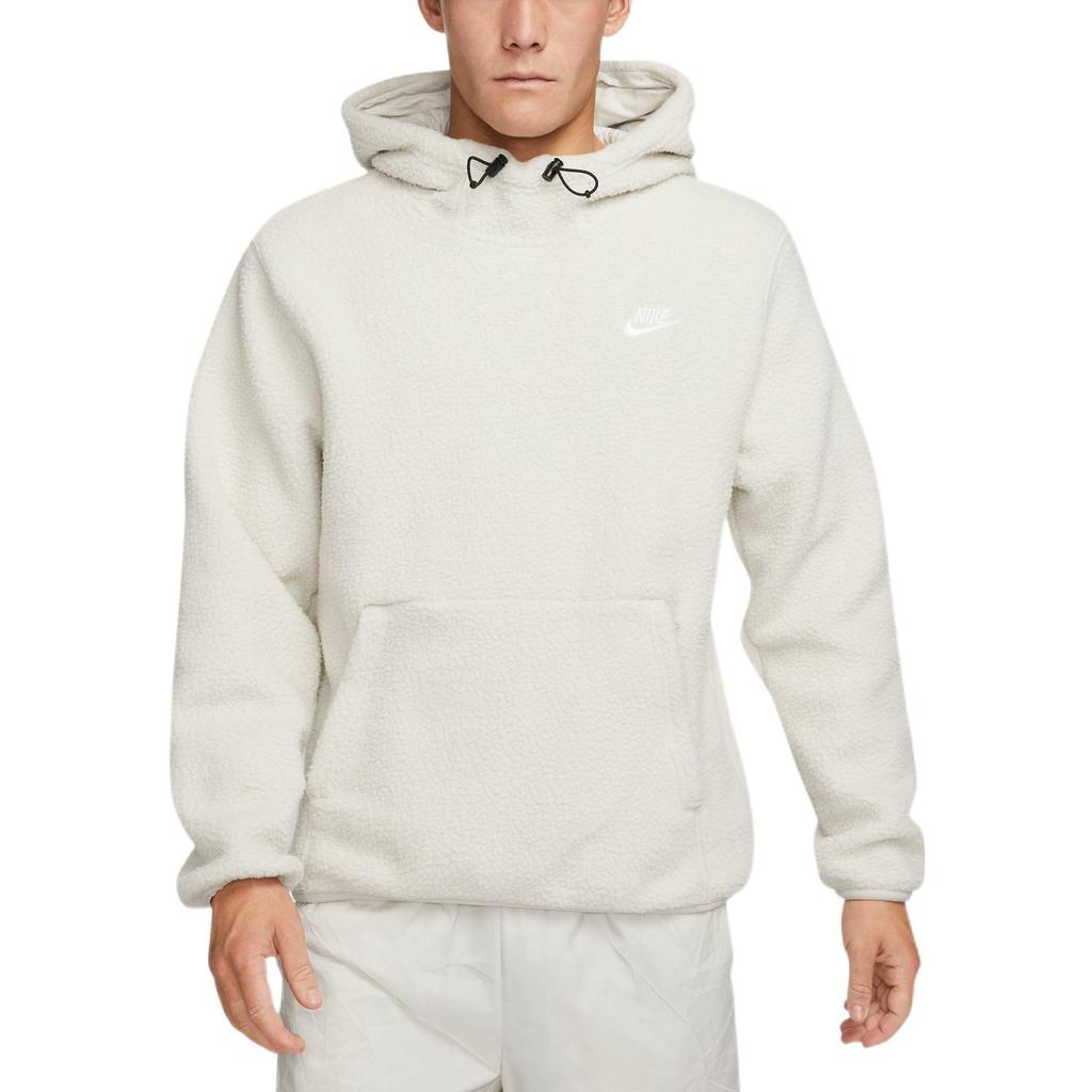 Nike Толстовки Мужские Белые С Капюшоном Средней Посадки Обычные DV8155-100