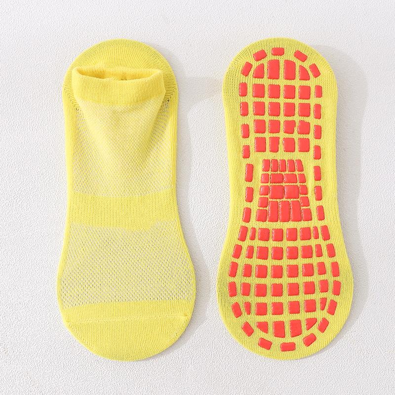 1 пара женских быстросохнущих нескользящих носков для йоги больших размеров, дышащие хлопковые носки для танцев и фитнеса, детские носки-тапочки