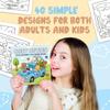 Cute Cartoon Coloring Book GIRL MOMENTS Educational Paperback Stress Relief Painting Gift Doodles Book for Adults And Teens