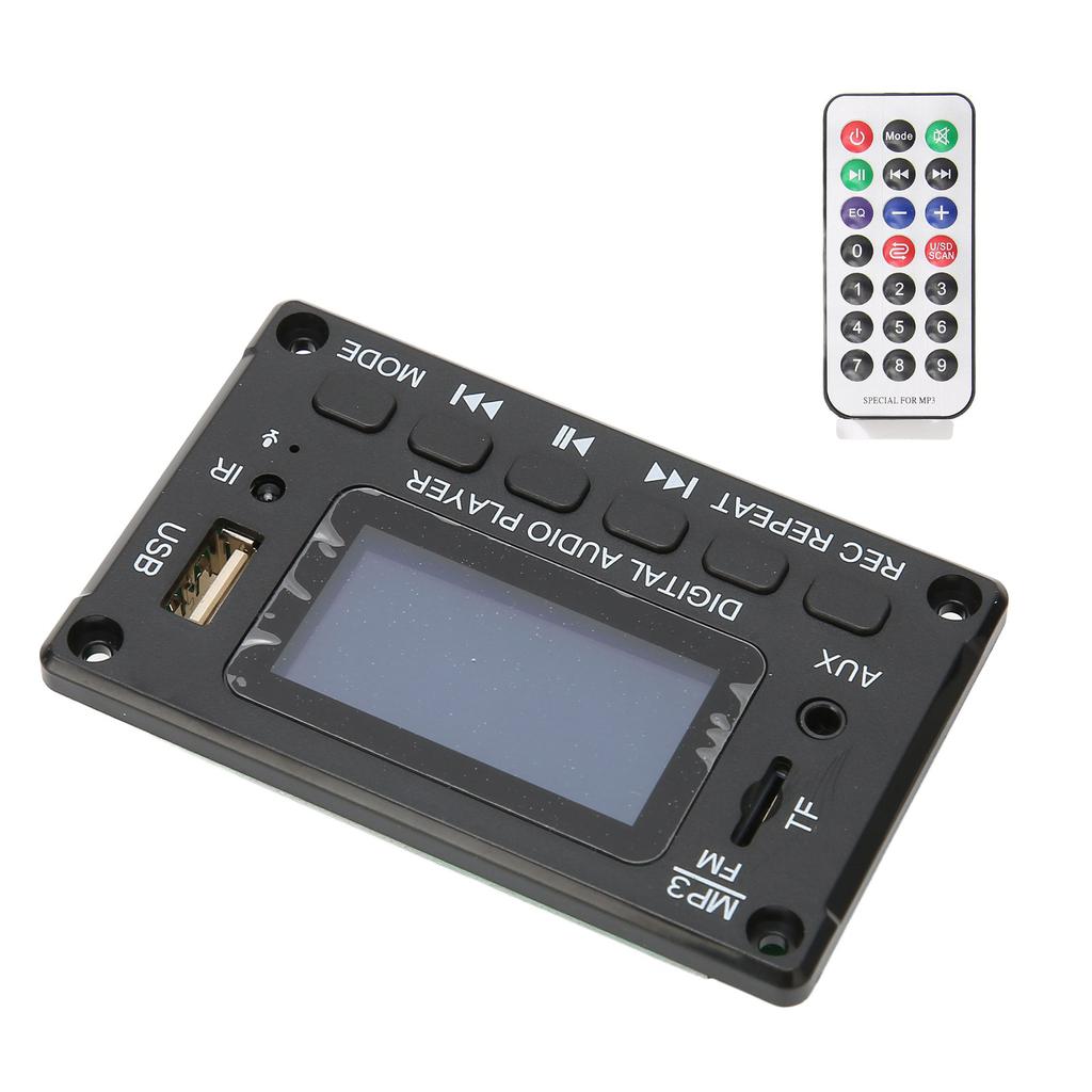 Плата декодирования Bluetooth с ЖК-экраном, многофункциональная автомобильная плата декодера MP3 для автомобиля
