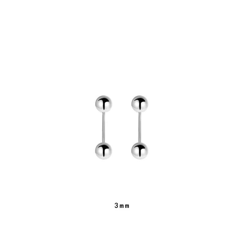 Корейские серьги-гвоздики из серебра 925 пробы для пирсинга козелка, спиральные серьги-гвоздики для женщин, 2 шт., бабочка, сердце, модные украшения для пирсинга ушей