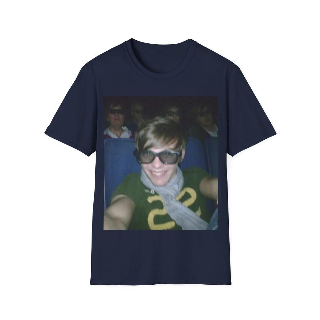 Louis Tomlinson Movie Theatre Selfie Meme Tshirt Cotton Fashion T Shirt Summer Casual Tops Unsiex Funny Trip TShirts Streetwear