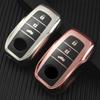 Универсальный цветной чехол для дистанционного ключа из ТПУ для Toyota C-hr Land Cruiser 200 Avensis Auris Corolla 2017 2018 2019, аксессуары