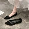 Versatile French Low-heeled Light-mouth Ladyshoes Fashionable Xiaoxiangfeng Flat-soled Single Shoes Women's Autumn New Models