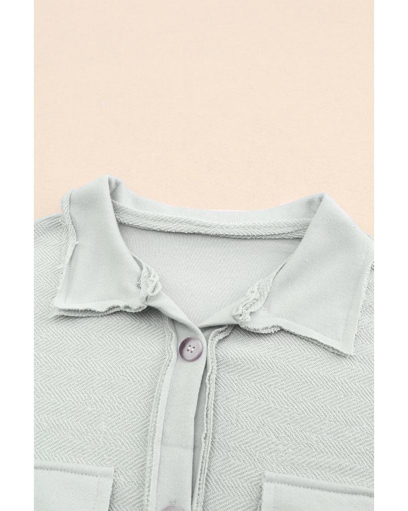 Azura Exchange Свободная серая куртка с карманами-клапанами