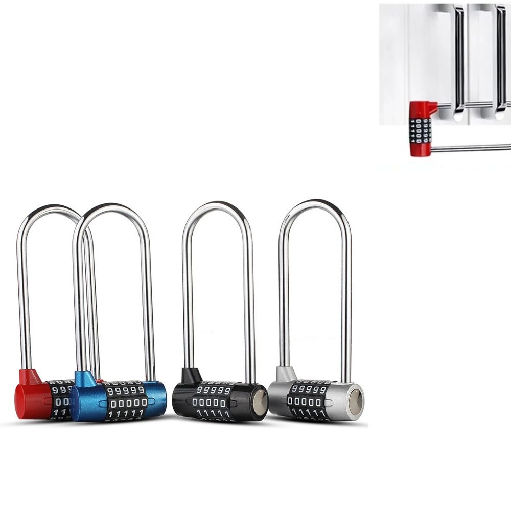 Safely Gym Door Lock 5 Digit Combination Padlock Portable Code Lock Travel Abroad