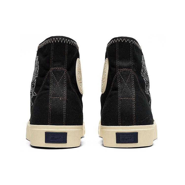 ONITSUKA TIGER Кеды OK Basketball MT Черно-бежевые Унисекс Средняя высота Ретро Холщовые 1183C121-001