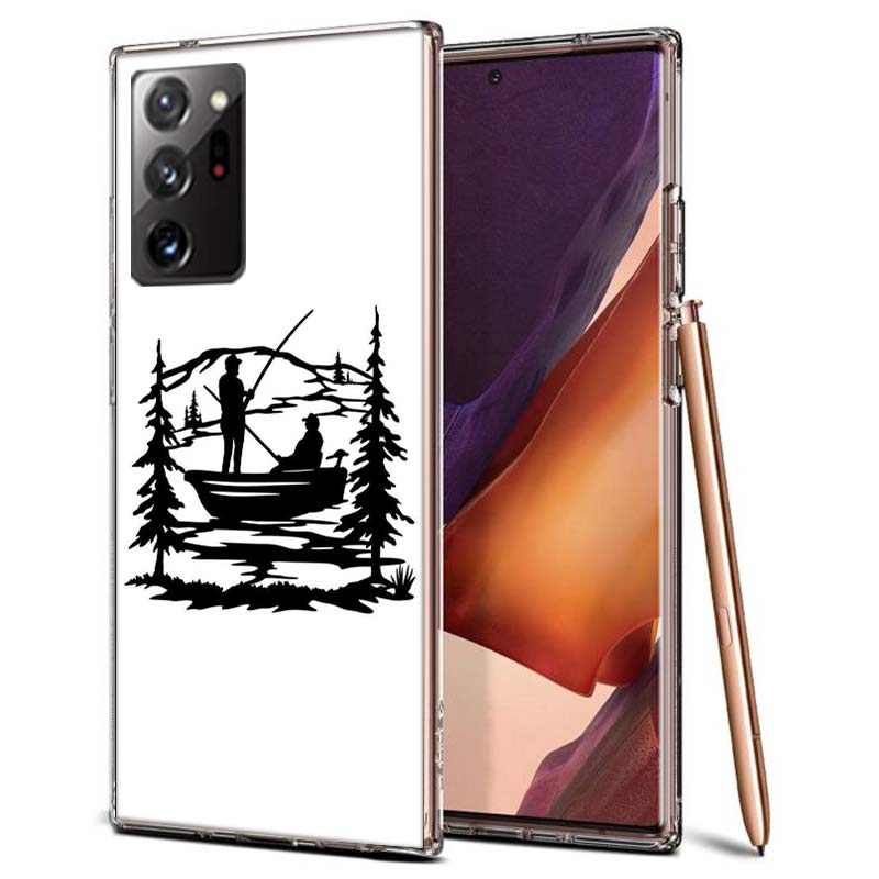 Чехол для телефона "Рыбалка на лодке рыбака" для Samsung A55 A35 A25 A15 A07 A05S A16 A17 A26 A36 A37 A56 A57 Galaxy Note 20 10 A50S