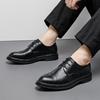 Shoes Men Dress Business Shoes Lace Up Black Soft Leather Men Formal Shoe Casual Business Men Oxfords Suit Wedding Party Shoes