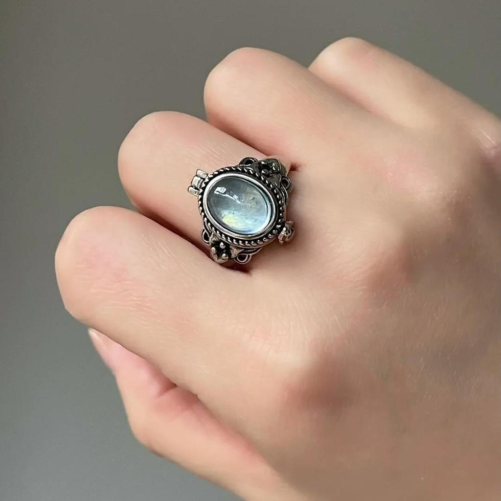 Европейское винтажное медное кольцо с компасом «Звездное небо», дизайн «Корона-ромб»