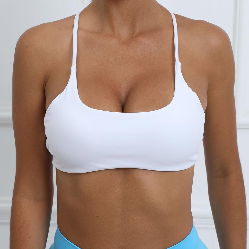 Новый женский спортивный бюстгальтер, сексуальный бюстгальтер с перекрещивающимися бретелями на спине, высокая поддержка, нижнее белье для йоги, бег, фитнес, тренажерный зал, мягкий бюстгальтер без косточек