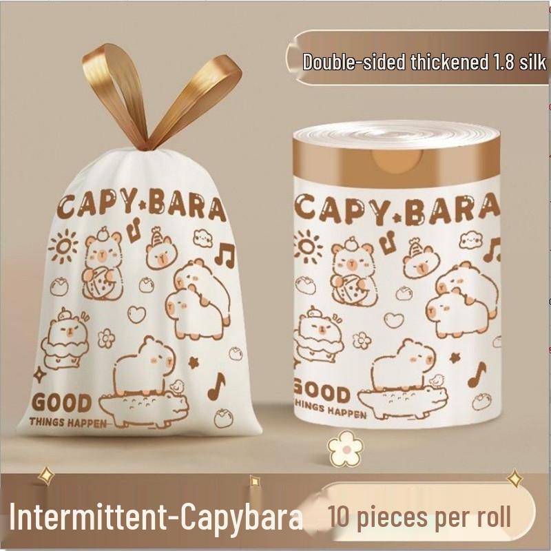 Прочные пакеты для мусора на шнурке объемом 4 галлона - Толстые, устойчивые к разрывам, большого размера для бытового использования