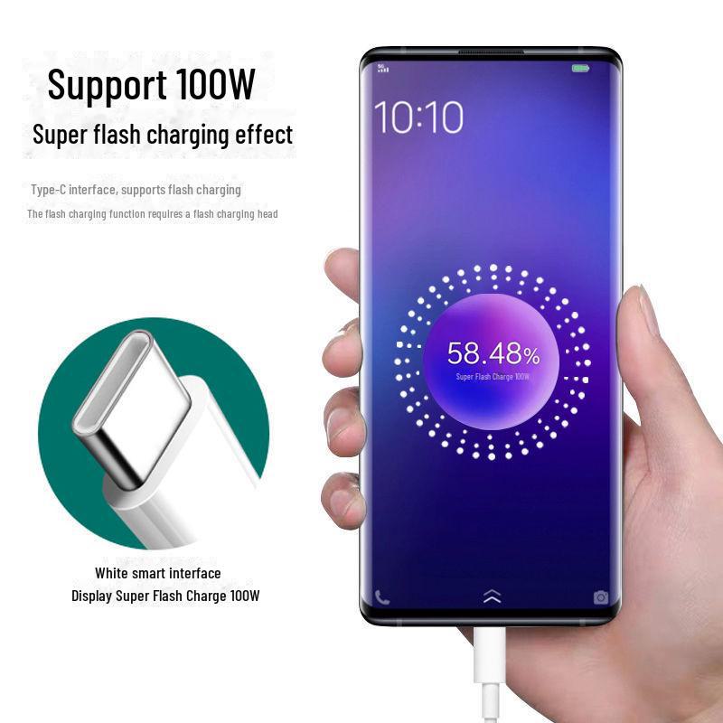 Совместимость с кабелем для передачи данных VOOC Flash Charge 80 Вт/100 Вт для серии OPPO Realme