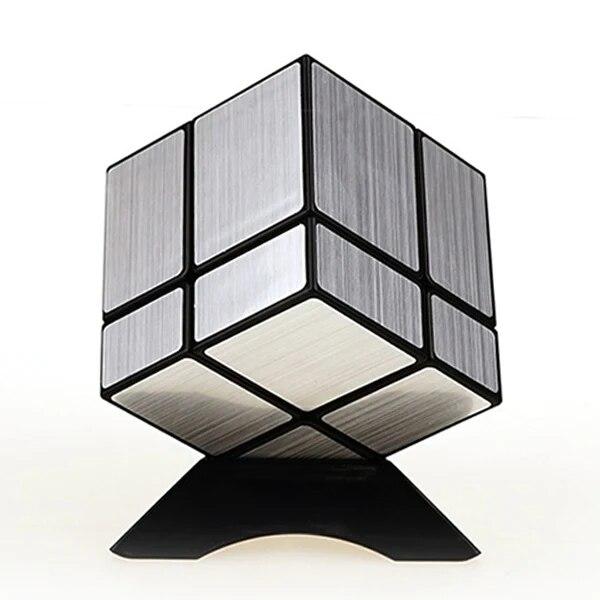 Speed ​​Cube Игра терпения Венгерский рулон 2 линии Зеркальная полировка 2x2 SengShou Зеркальный кубический пазл SENGSO Одинарный цвет: золото, серебро