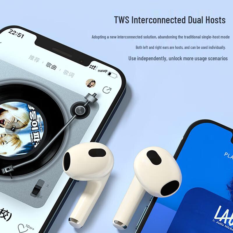 HP Беспроводные Bluetooth 5.3 TWS полувкладыши H23A