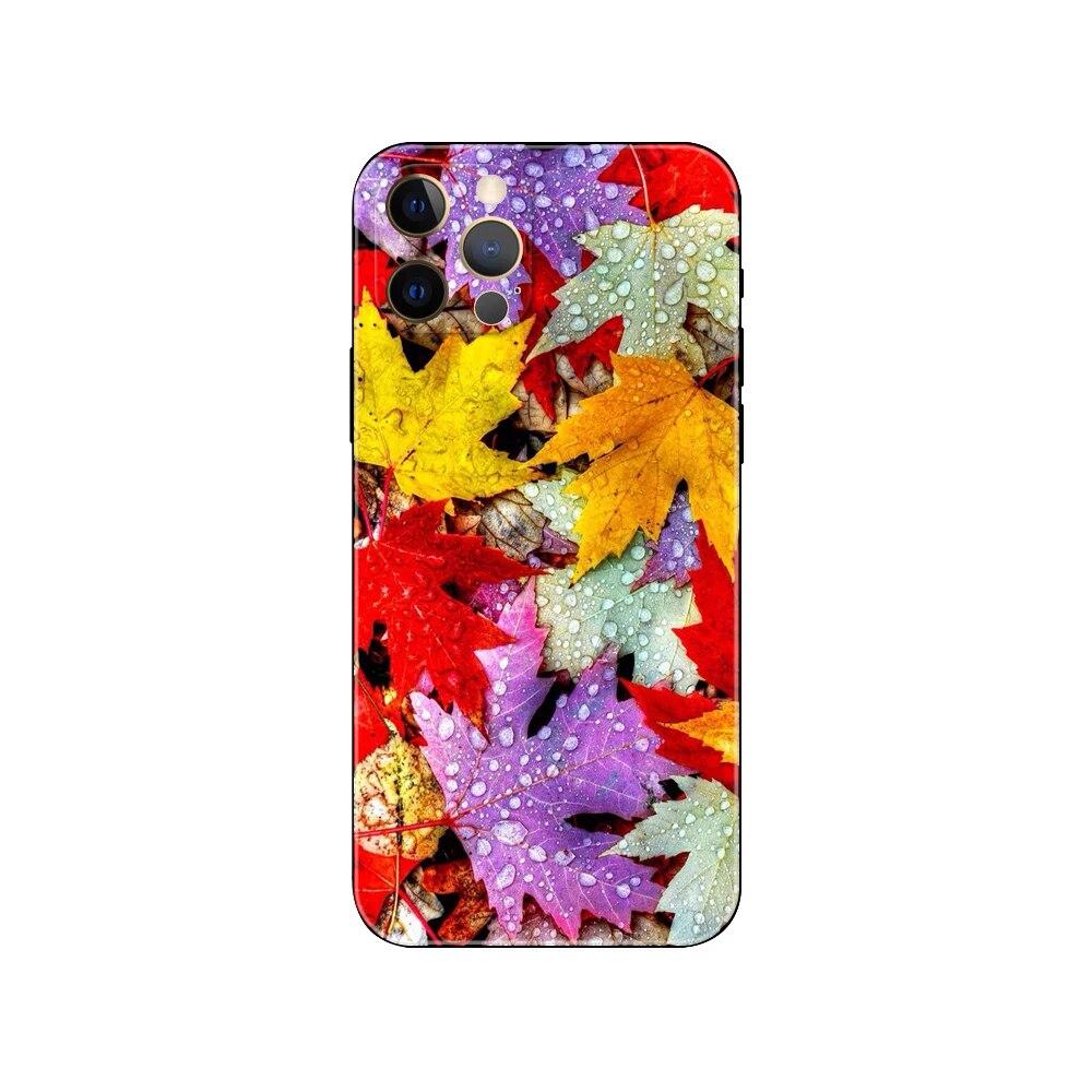 Чехол для телефона с кленовым листом для iPhone Samsung Galaxy Redmi Xiaomi Oppo OnePlus Note SA 7 8 9 10 11 12 13 14 20 21 22 23 53 54 Pro Max Plus Ultra TPU Soft