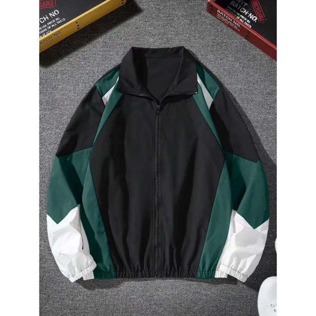 Мужская куртка с цветными блоками, Легкая, Повседневная, Для путешествий, Ветрозащитная и износостойкая, Высококачественная ткань, Подарок бойфренду