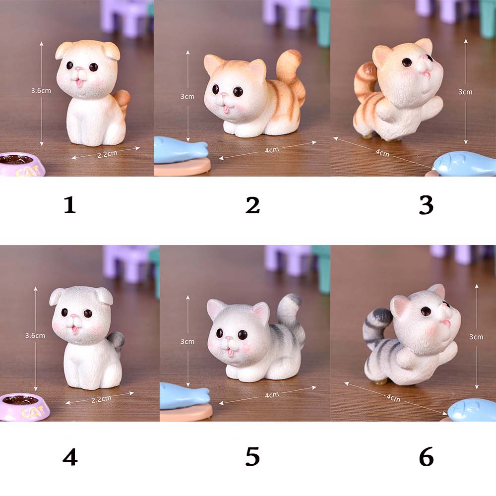 Cute Pet Micro Landscape Fairy Garden DIY Kitten Ornament Figurines Small Statue Miniatures