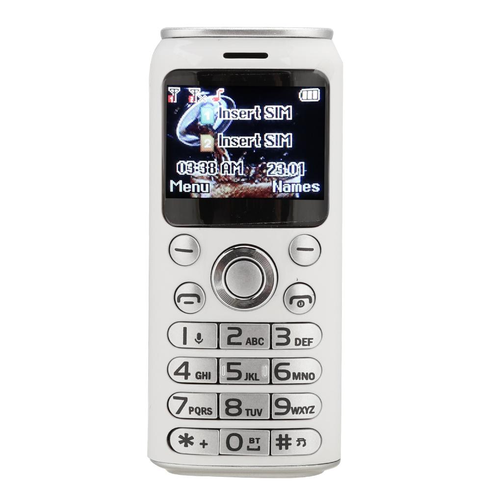 K8 Bluetooth Dialer Mini Детский Студенческий Мобильный Телефон с Двумя Картами и Изогнутым ЭкраномБелый