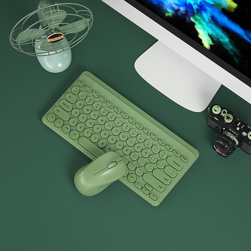 BOW HangShi Wired Keyboard & USB Wireless Mouse Set for Girls