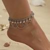 Women Anklet Bell Decor Adjustable Design Double-Layer Ankle Chain Sophisticated Ankle Accessory Jewelry Gift