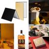 3 in 1 Photography Cardboard Paperboard Folding Photography Reflector Diffuser Board (Black + White + Silver) for Still