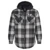 Burnside Mens Flannel Sherpa Lined Hoodie