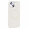BJT Series For iPhone 15 Case TPU+Silicone Fabric Lining Magnetic Phone Case (Big Rear Lens Hole)