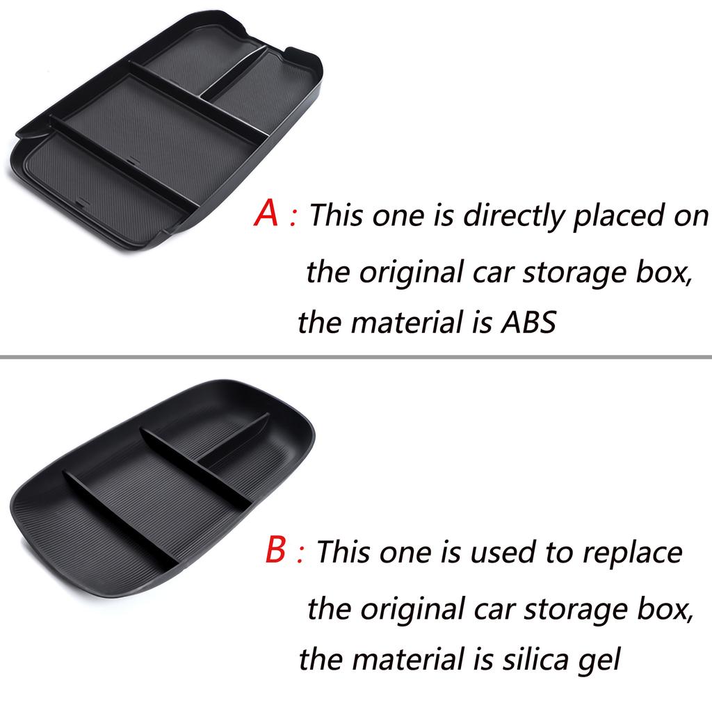 For NIO ET5 2022-2024 Central Armrest Lower Layer Storage Box Car Center Console Tray Organizer Tidying Accessories