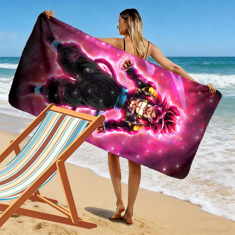 Electric Dragon Power beach towel Portable for travel Outdoor camping Absorbent bath towel Outdoor pool towel quickdrying swim towel printing
