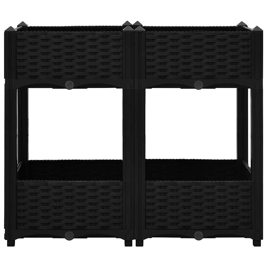Vidaxl Donica Do Podniesionej Rabaty, 80X40X71 Cm, Polipropylen