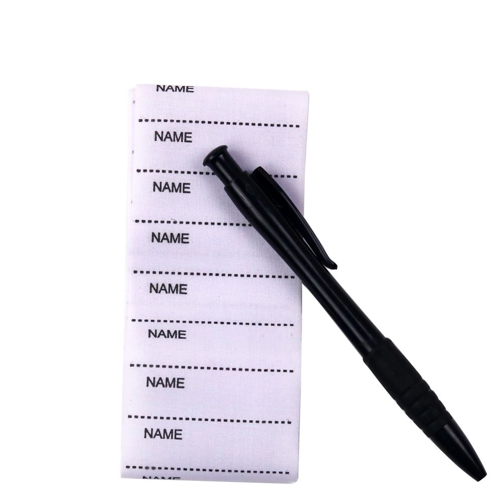 Аксессуары для одежды Тканый Набор моющихся маркеров Бирки для одежды Пришивные Именные бирки Тканевые бирки