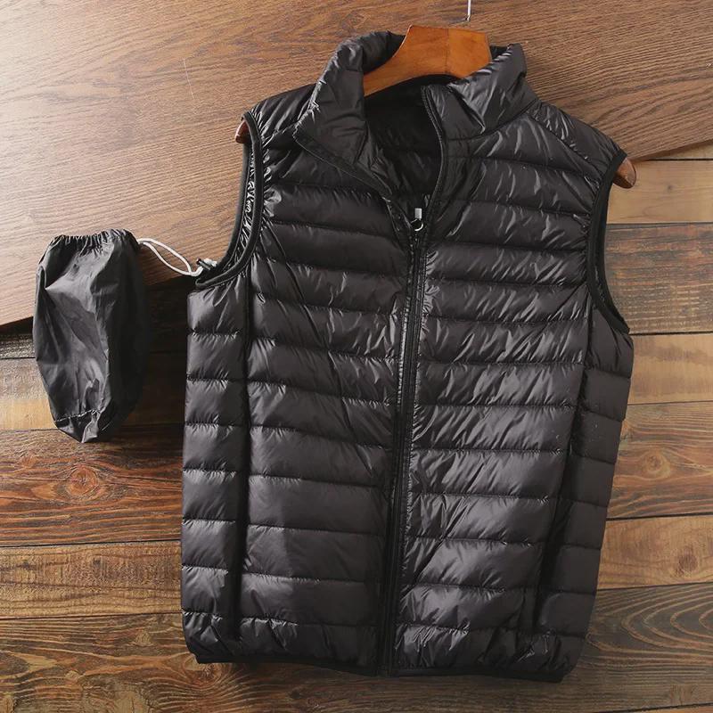 Men's Portable Clothing: Cut-Label Cotton Vest, Casual Warm Jacket