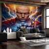 Настенный гобелен One-Punch Man Эстетичное настенное панно Печатная ткань Покрывало Декоративные гобелены Для спальни Гостиной Домашний декор