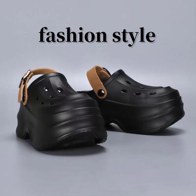 Cave shoes женская новая летняя мода повседневная маленькая толстая подошва увеличивающая рост сандалии маффин носить пляжные классные тапочки