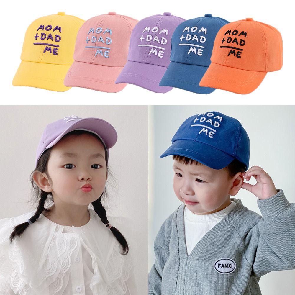Cute Children's Cap Adjustable Kids Baseball Hats Fashion Sunscreen Hats  For Boys Girls