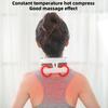 Портативный массажер для шеи Yousheng 6 режимов вибрации 16 уровней интенсивности Перезаряжаемый Глубокотканный Облегчение боли в шее Электрический Вибрационный с подогревом Шейный