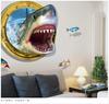 Вне сломанной стены 3D наклейки на стену с изображением морской кита и рыбы для детской комнаты, съемные наклейки из ПВХ «сделай сам», обои, наклейки для украшения дома