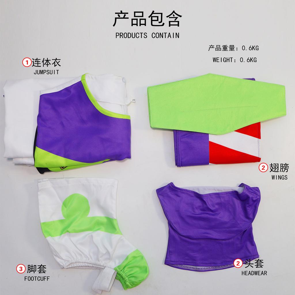 Аниме История игрушек Базз Лайтер Косплей Костюм Боди Крылатый Костюм Хэллоуин Вечеринка Комбинезоны Костюмы Для Мужчин Женщин